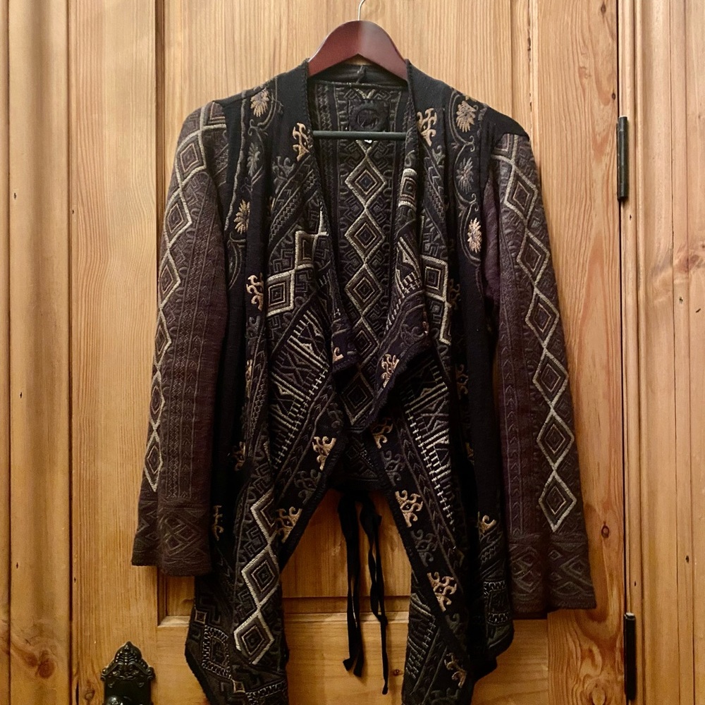 Biya by Johnny Was Drape Front Cardigan